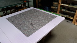 Was macht man wenn zu viel Farbe angemischt hat? Richtig noch eine 36&quot; x 36&quot; Matte :)