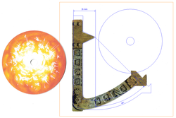 Wie man sieht hat die Laservorlage exakt 45° die Pappschablone hatte ca. 47°